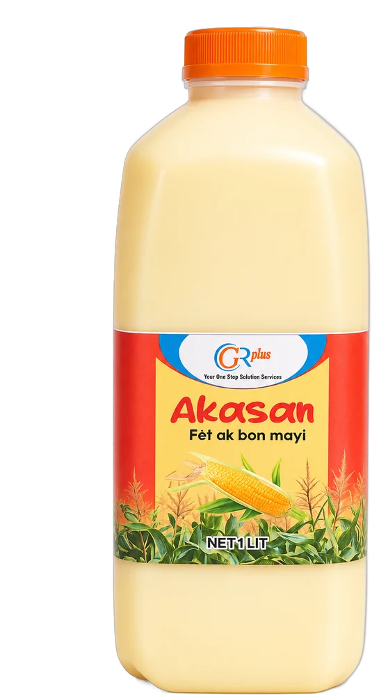 GR Plus Haitian Corn Porridge (Akasan), 1 liter