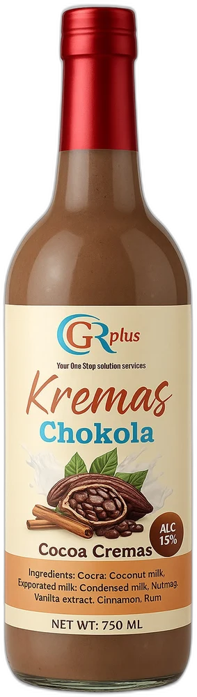 GR Plus Cocoa Cremas bottle, coming soon
