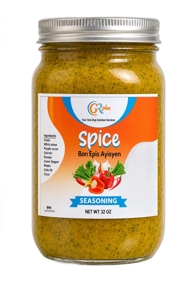 GR Plus Haitian Spice Blend (Epis), 32 oz jar
